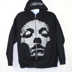 Converge Jane Doe Zip Up Hooded Sweatshirt Mens XLarge